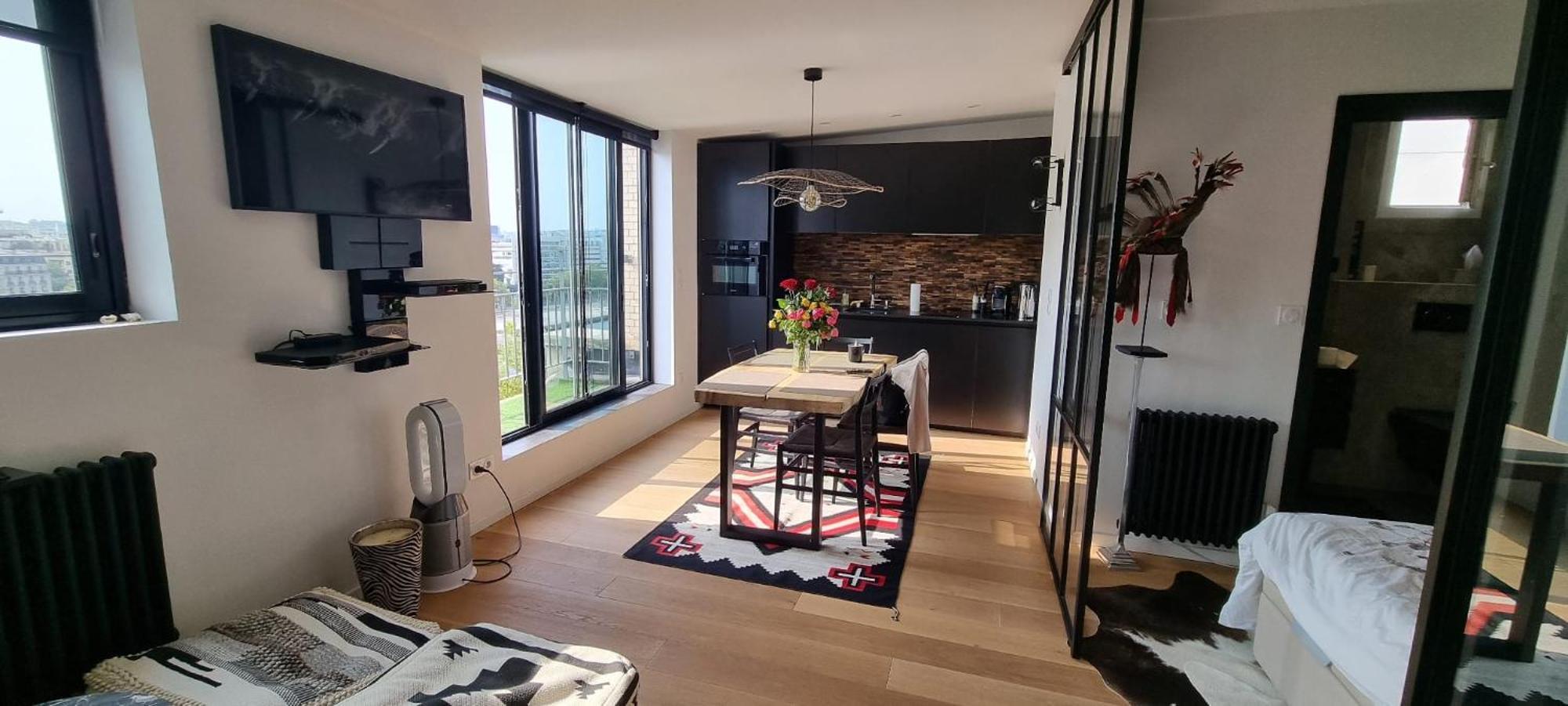 Appartement Vue Tour Eiffel Paris 16 Eme Exterior foto